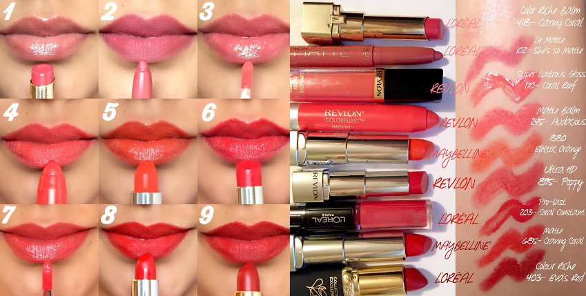 Top 9 Drugstore Coral Lipstick Shades to Have in Your